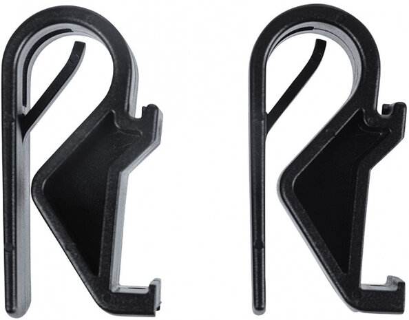 bevestigingshaken 10-12 mm zwart 2 stuks
