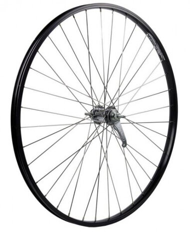 achterwiel 24 inch (507) aluminium zwart
