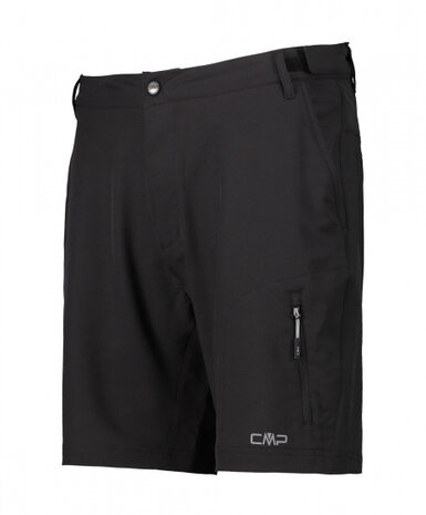 fietsbroek heren polyester zwart maat L