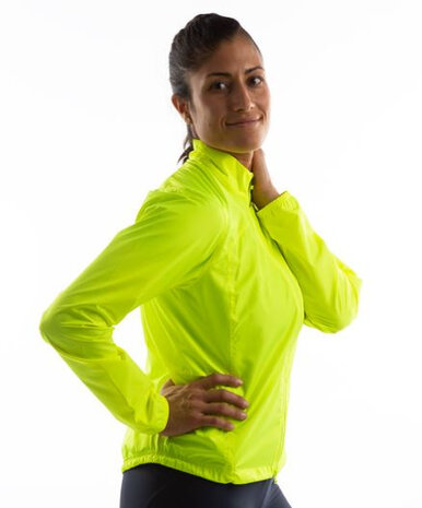 fietsjack Quest Barrier dames polyester geel mt XS