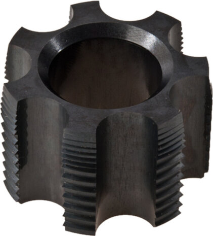 bottom bracket tap 692 links BSA staal zwart