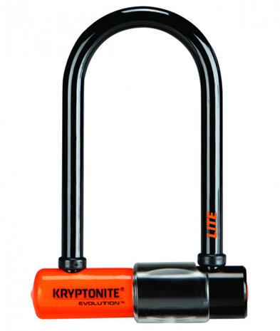beugelslot Evolution Lite Mini-6 staal zwart/oranje
