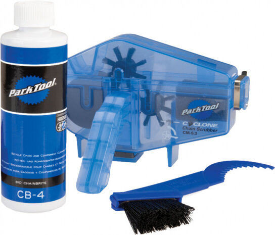 kettingreinigingsset CG-2.4 blauw/transparant 3-delig