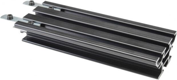 montagestandaard extensie 15 cm staal zwart