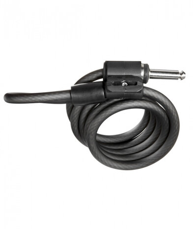 insteekkabel AXA  10 mm 120 cm staal zwart