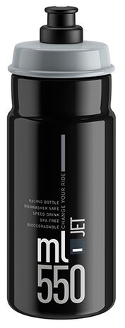 bidon Jet 550 ml zwart/grijs