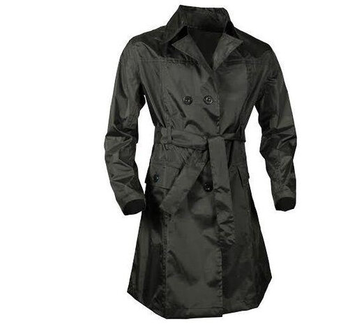 regenjas dames polyester zwart maat L