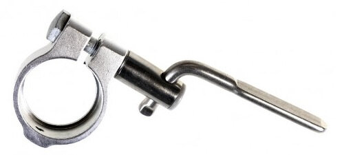 zadelpenklem 35,0 mm aluminium zilver