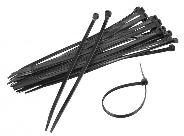 kabelbinders Tyrips 140 x 3.5 mm zwart 100 stuks