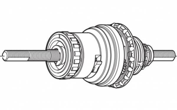binnenwerk naaf SG-5R35 Nexus 185 mm staal zilver