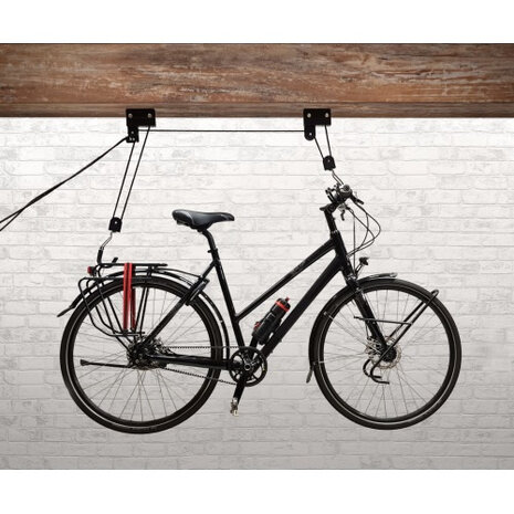 fietslift Superlifter 57kg staal zwart 11-delig