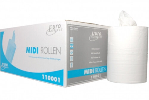 poetspapier cellulose 1-laags 275 meter 6 stuks