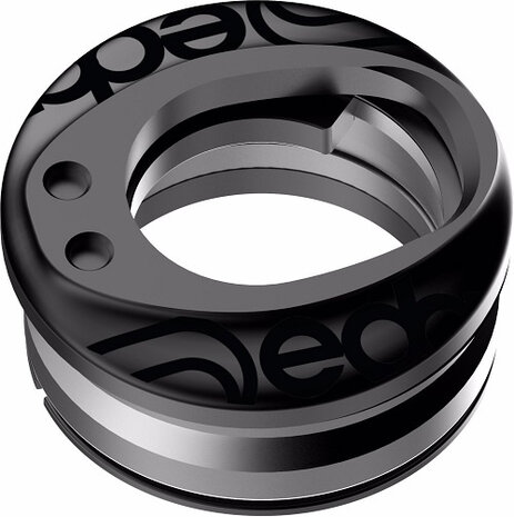 balhoofd DCR ge&iuml;ntegreerd 1.5 inch aluminium zilver