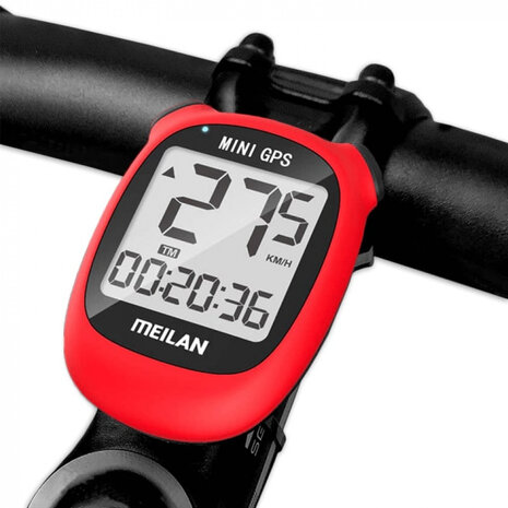 fietscomputer GPS M3 Mini 1,6 inch rood 3-delig