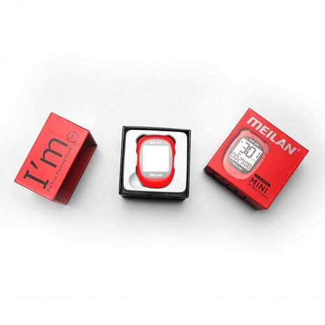 fietscomputer GPS M3 Mini 1,6 inch rood 3-delig