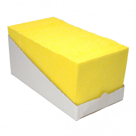 sopdoeken 38 x 40 cm textiel geel 200 stuks