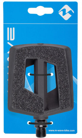 platformpedaal anti-slip reflectie 8,6 x 9,6 cm zwart