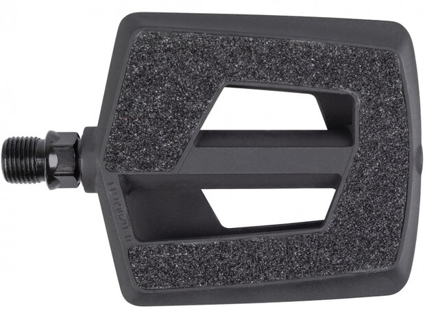 platformpedaal anti-slip reflectie 8,6 x 9,6 cm zwart