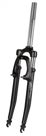 voorvork verend 28 inch 450 x 60 mm V-brake staal zwart