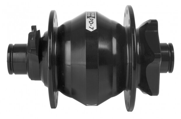 naafdynamo 26-28 inch schijfrem 6V/3W 24G aluminium zwart