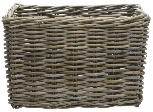 fietsmand Brisbane 39 liter rotan grijs