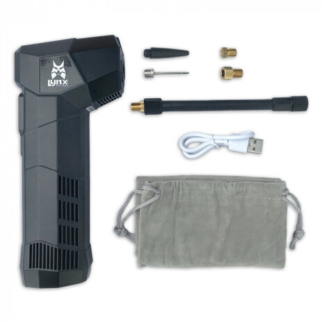 bandenpomp E-Blow elektrisch 3900mAh 19,3 cm zwart