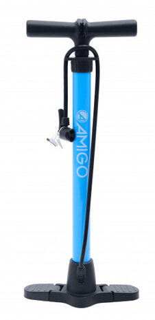 fietspomp M1 58 cm 11 Bar staal blauw