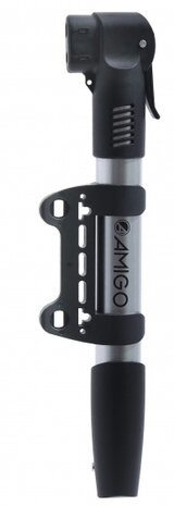 minipomp M1 28 cm 8 Bar aluminium grijs
