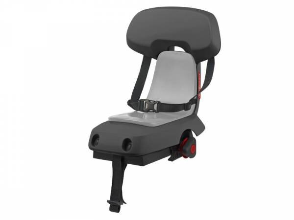 fietszitje achter Guppy Junior Light donkergrijs