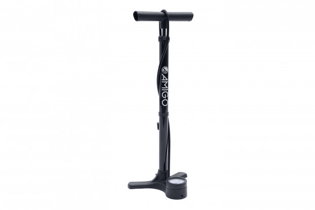 fietspomp M3 met drukmeter 64 cm staal 11 Bar zwart