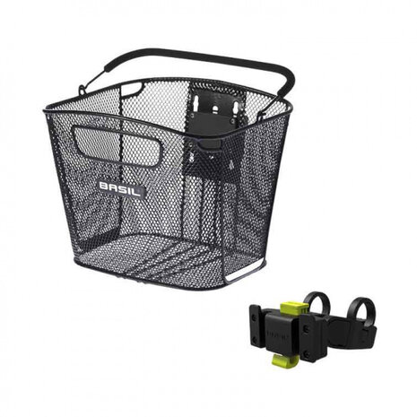 fietsmand Bold KF voor 25 liter staal zwart