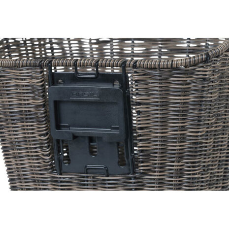 fietsmand voor Bremen 35,5 x 27 cm rotan donkerbruin