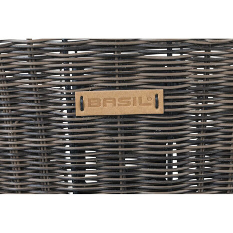 fietsmand voor Bremen 35,5 x 27 cm rotan donkerbruin