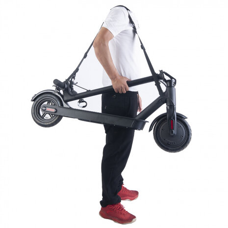 schouderband E-Scooter nylon zwart