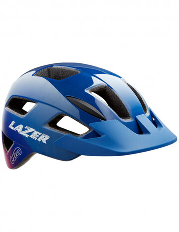 kinderhelm Gekko junior blauw/roze maat 50-56 cm