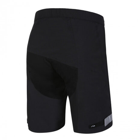 regenshort P-Seattle heren polyamide zwart maat XXL
