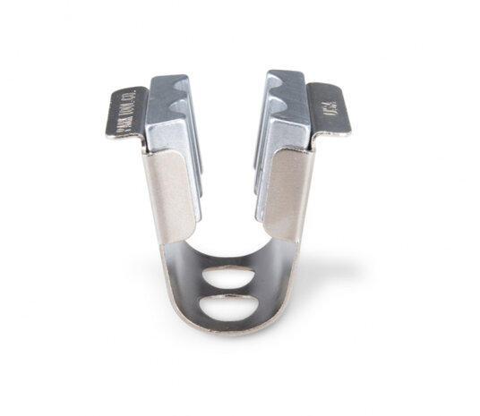 klemplaat naaf AV-1 8,9 cm staal/aluminium zilver