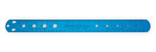 maatlineaal SBC-1 spaaklengte 35,5 cm staal blauw