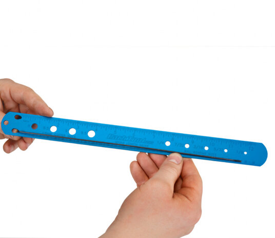 maatlineaal SBC-1 spaaklengte 35,5 cm staal blauw