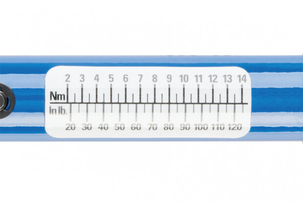 momentsleutel TW-5.2 22,9 cm RVS blauw/zwart 2-delig