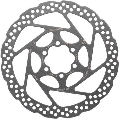 remschijf SM-RT66-M 180 mm 6G staal zilver
