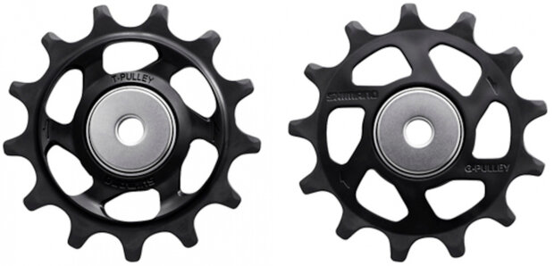 derailleurwielset XTR M9100/M9120 RVS 12S zwart 2 stuks