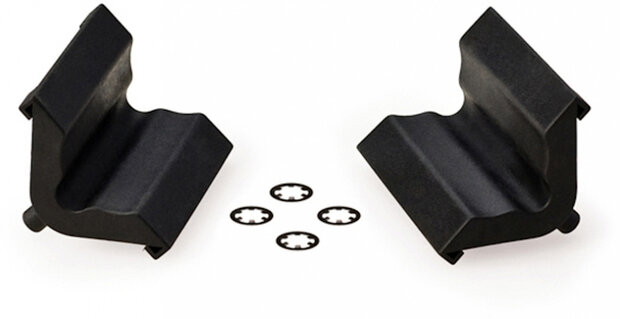klemcovers Micro-Adjust 7 cm rubber zwart 2 stuks