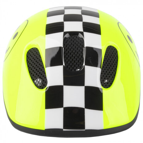 fietshelm Kid Smile junior ABS neongeel maat 52-57 cm/S
