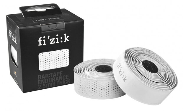 stuurlint Endurance Tacky 2,5 mm polyester wit 2 stuks