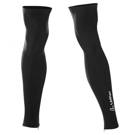 beenwarmers Thermo nylon/elastaan zwart maat L