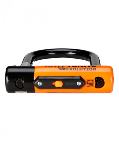 beugelslot Evolution Mini 24,1 cm staal zwart/oranje