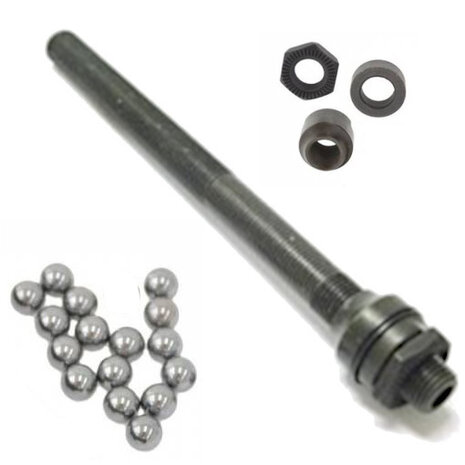 achteras compleet FH-TX505 146 mm staal zwart