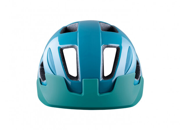 kinderhelm Gekko junior blauw/geel maat 50-56 cm