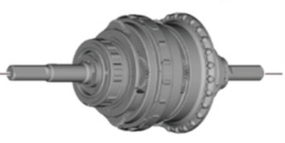 binnenwerk Nexus Di2 SG-C7050-5D 187 mm grijs